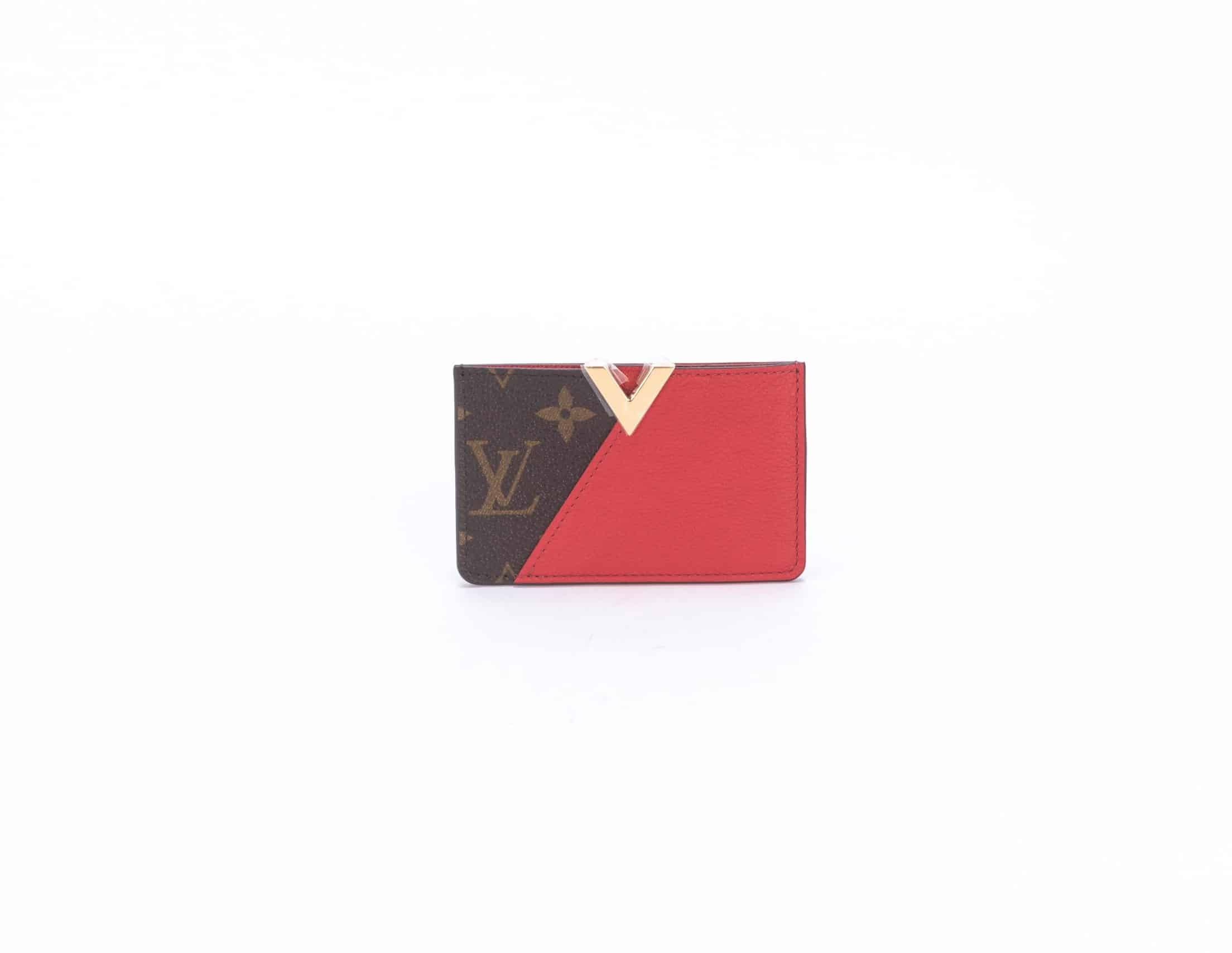 Louis Vuitton Kimono Card Holder Monogram Cerise Calf Leather - 1