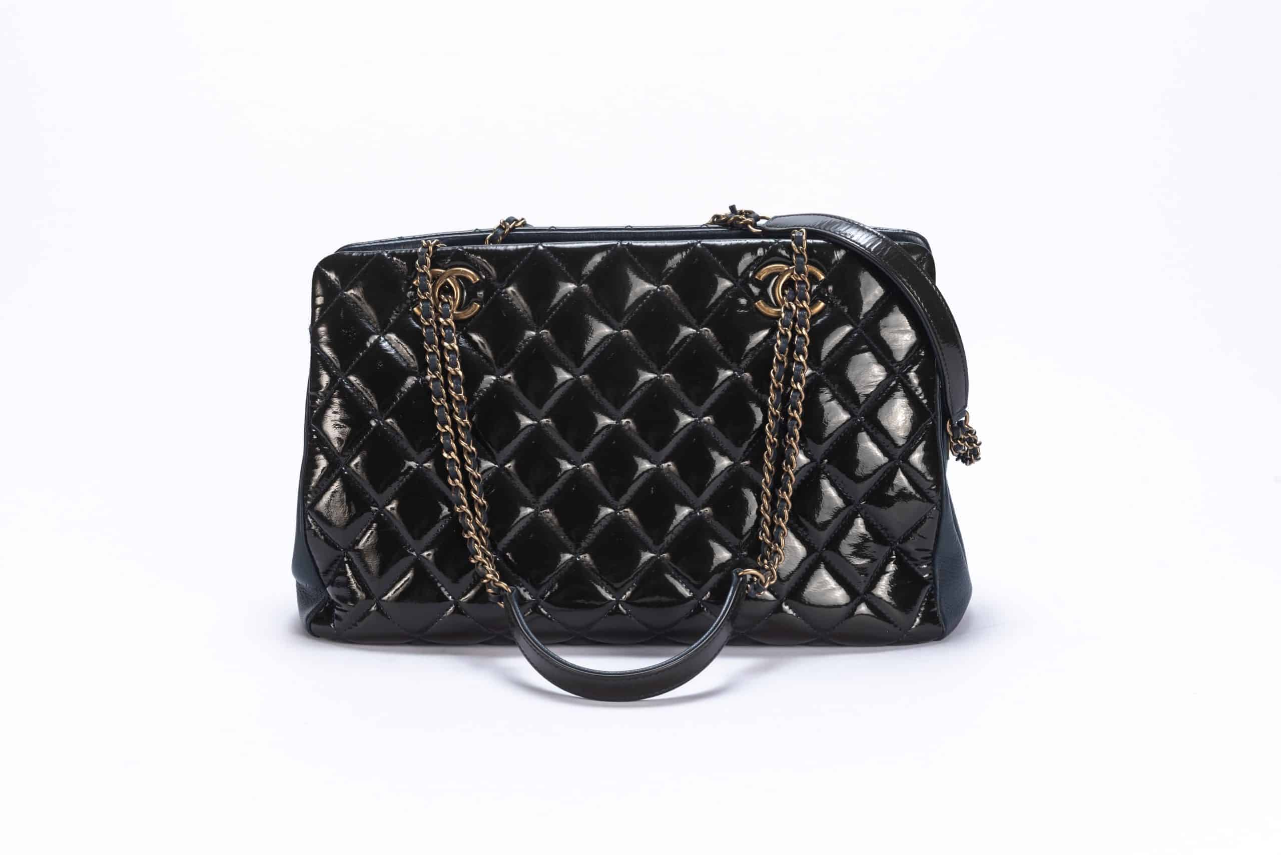 Chanel Eyelet Quilted Patent Leather - 1