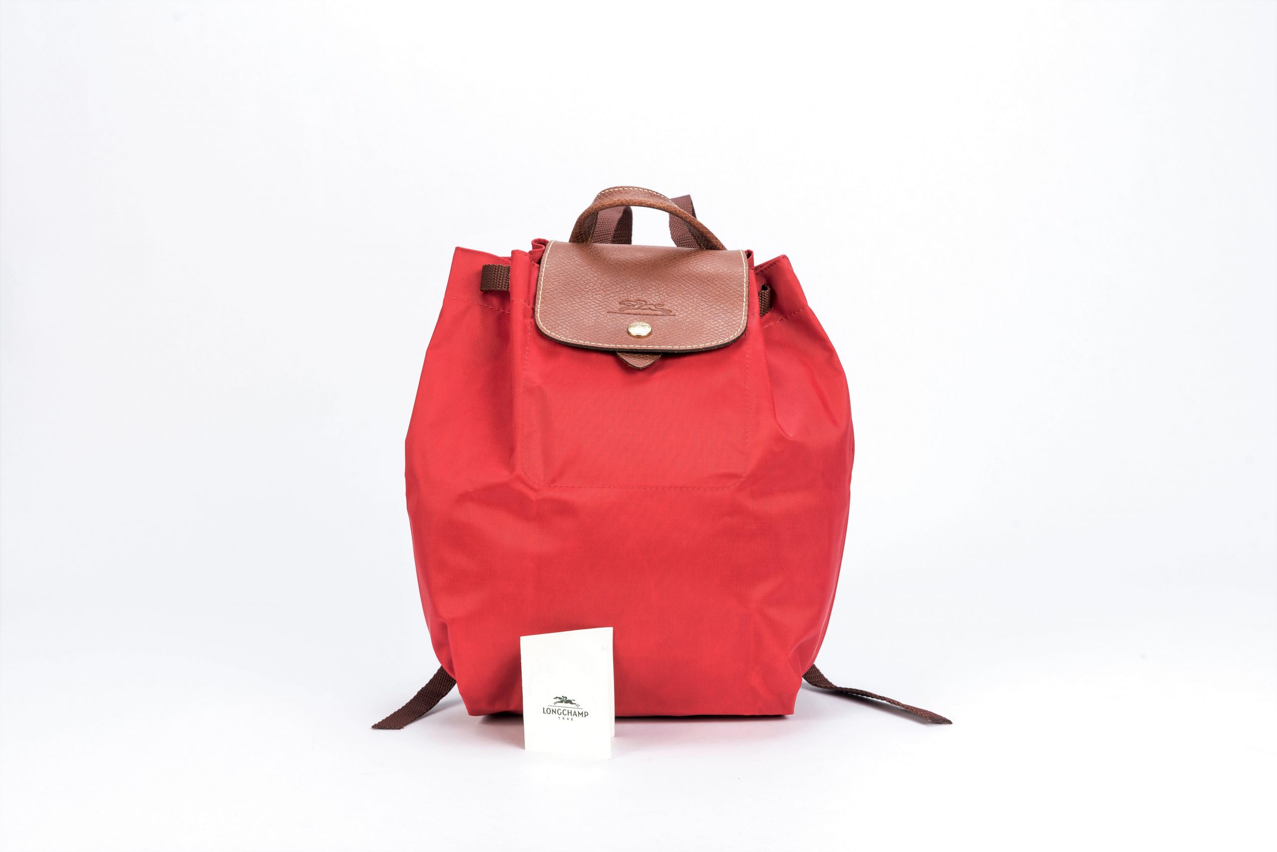 Longchamp Le Pliage Backpack in Red (1)