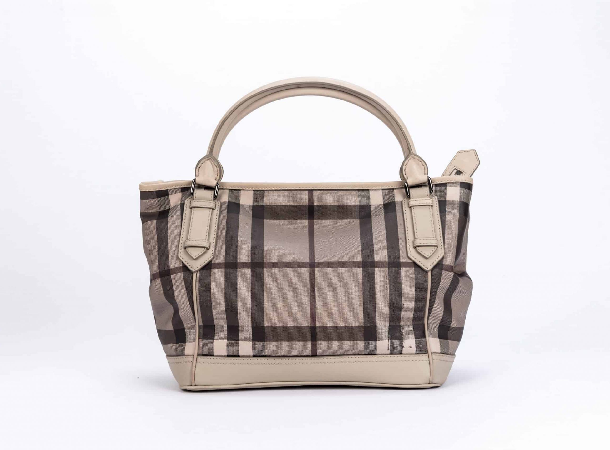 Burberry Smoked Checked Trench Tote - 1
