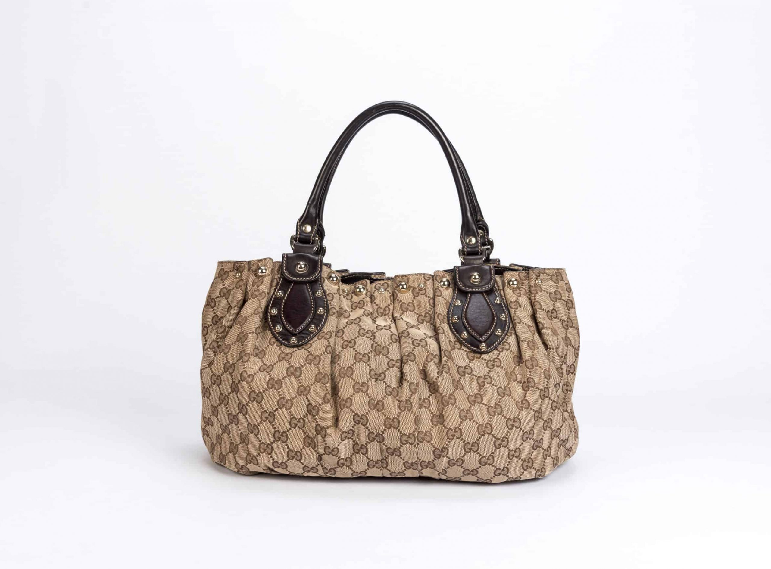 Gucci GG Canvas Studded Pelham Bag - 1