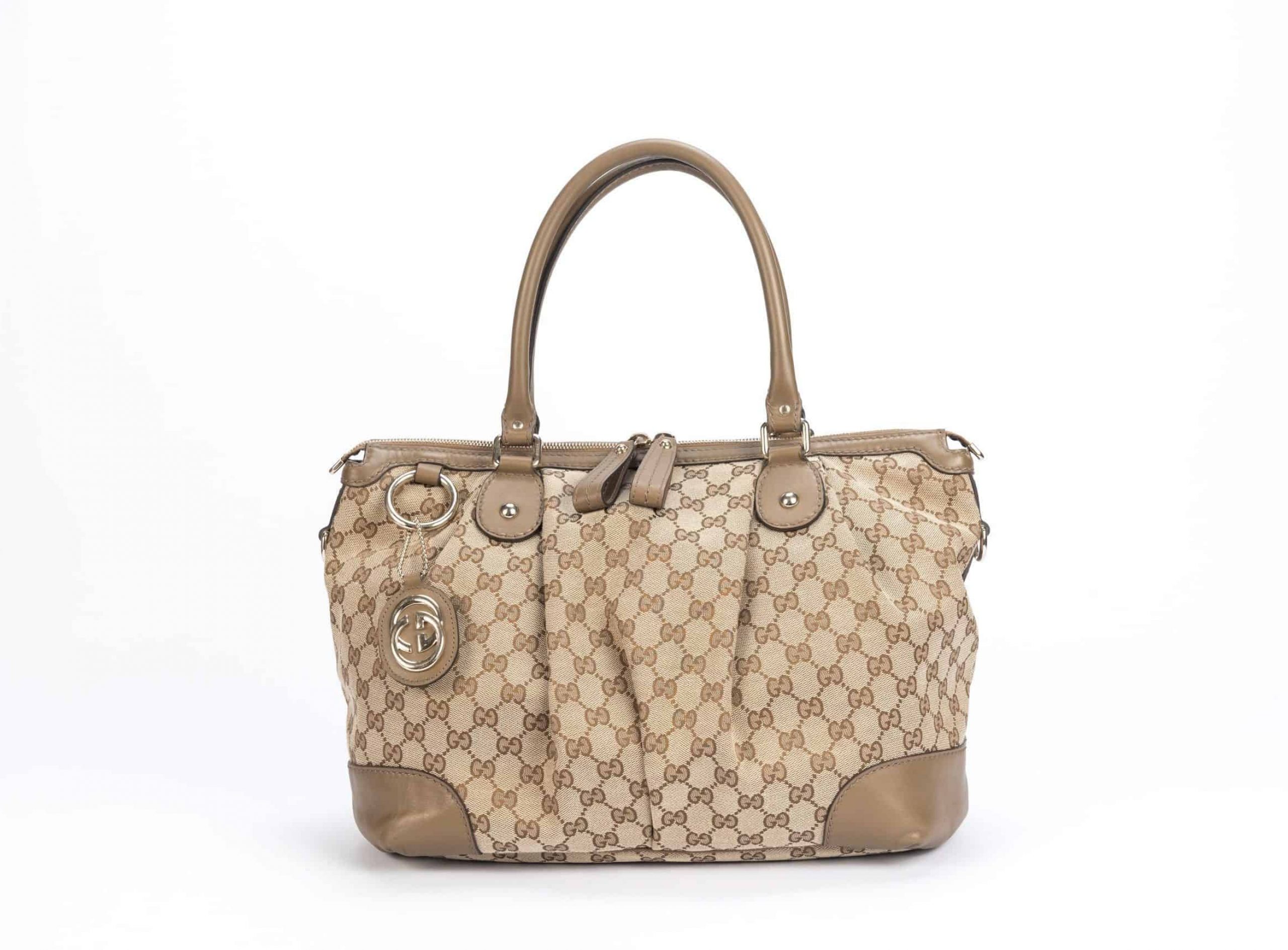 Gucci GG Canvas Sukey Top Handle Bag - 1