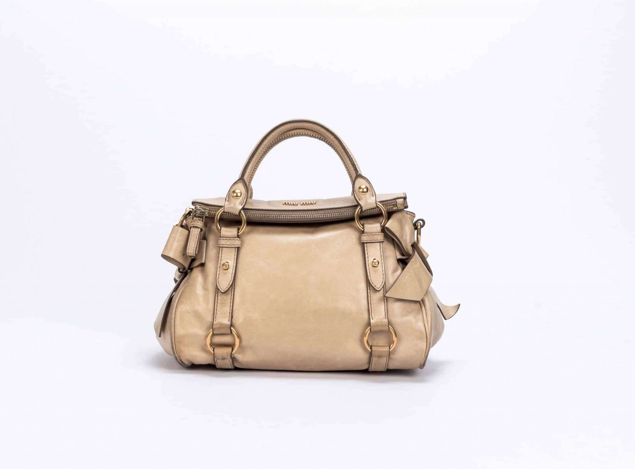 Miu Miu Vitello Lux Mini Bow Bag (1)