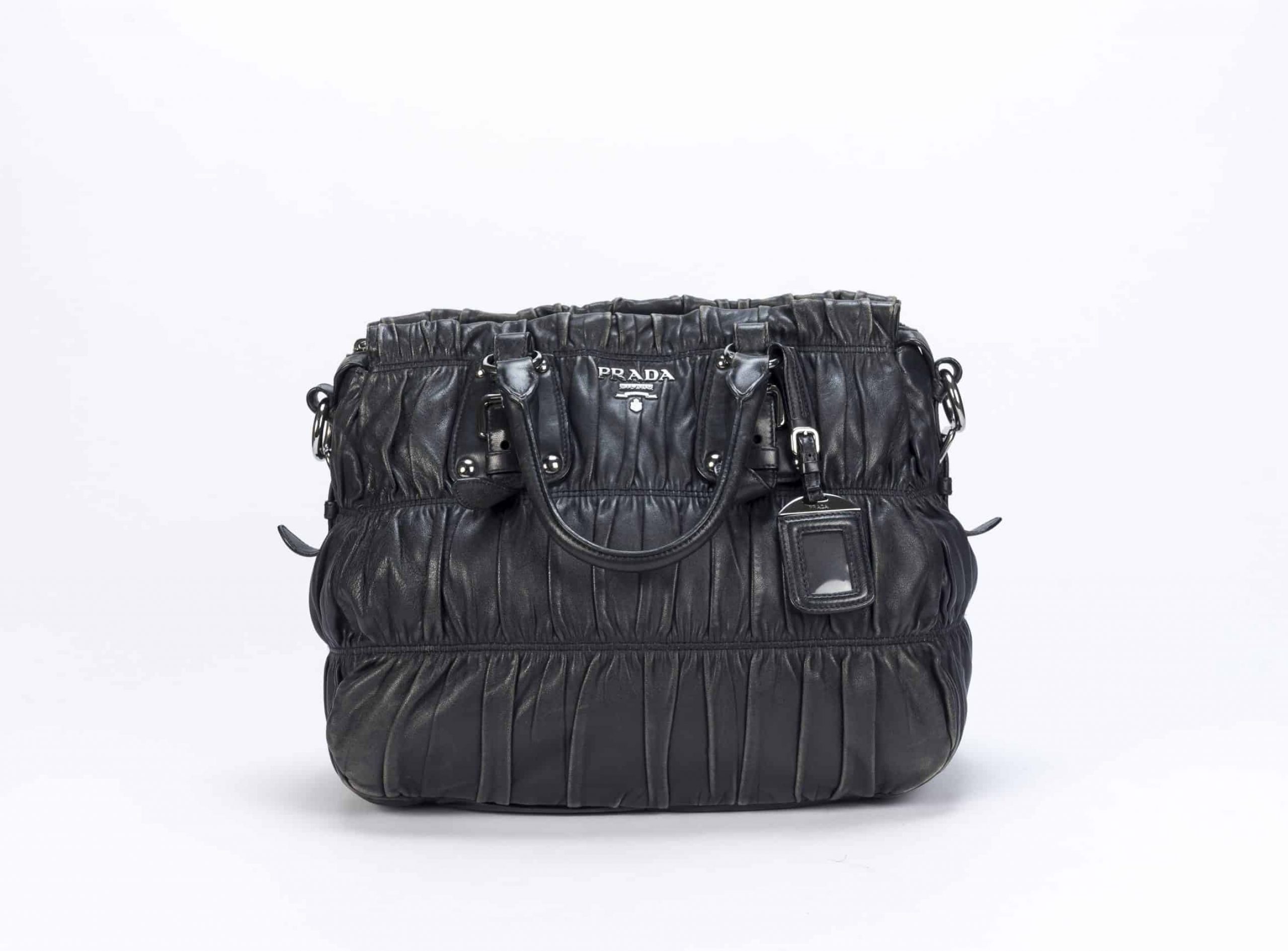 Prada Baltico Nappa Leather Gaufre Tote Bag (BN1336) - 1